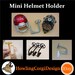 Mini Football Helmet Wall Hanger Mount 