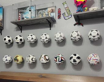 Mini soportes de pared para balones de fútbol