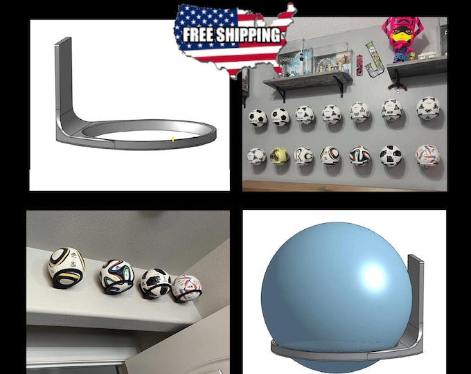 Mini Soccer (Futbol) Ball Wall Holders