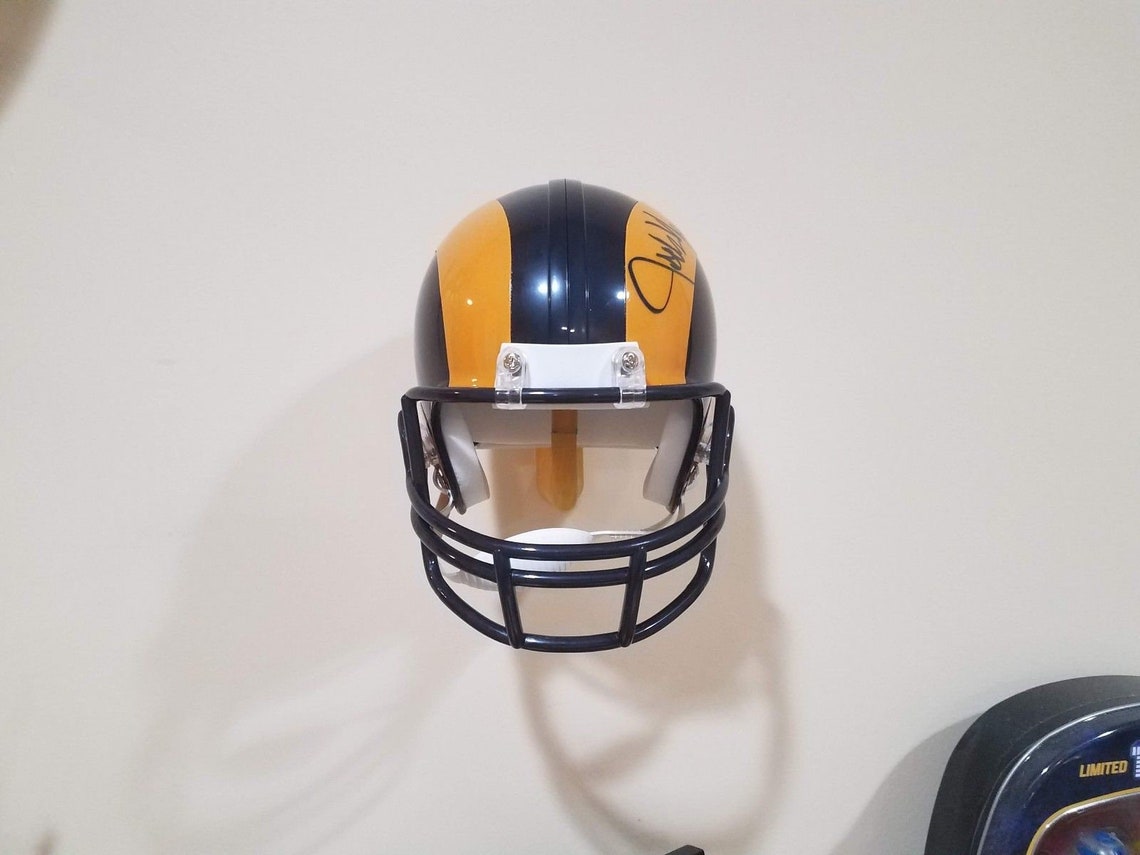 Mini Football Helmet Wall Hanger Mount Etsy