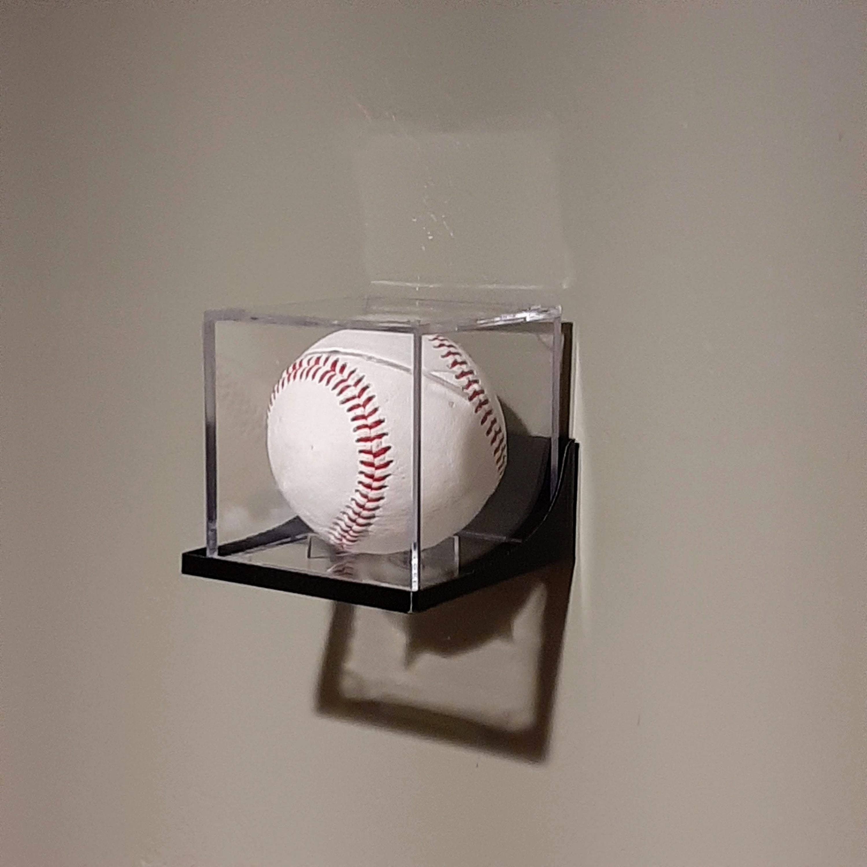 Baseball Display Case Wall Hanger Mount Etsy