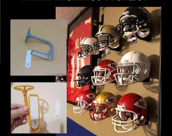 Mini Football Helmet Wall Hanger Mount
