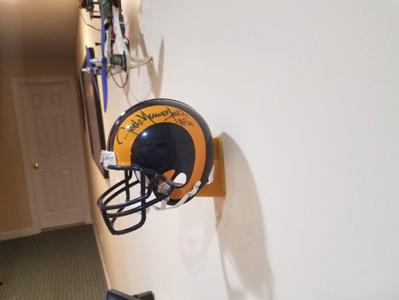 Mini Football Helmet Wall Hanger Mount Etsy