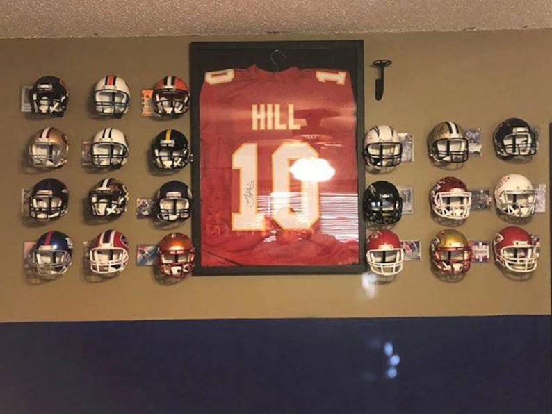 Mini Football Helmet Wall Hanger Mount Etsy