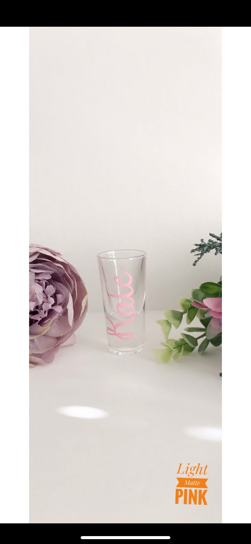 Personalised shot glass name tall glass shot glass 25ml any Etsy