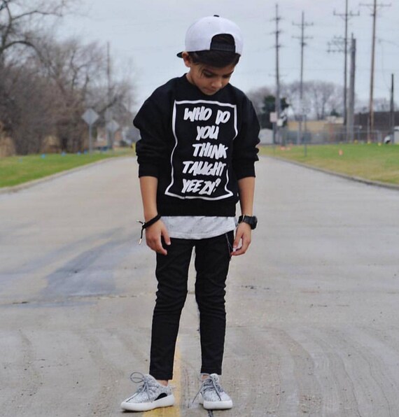kids wearing yeezys