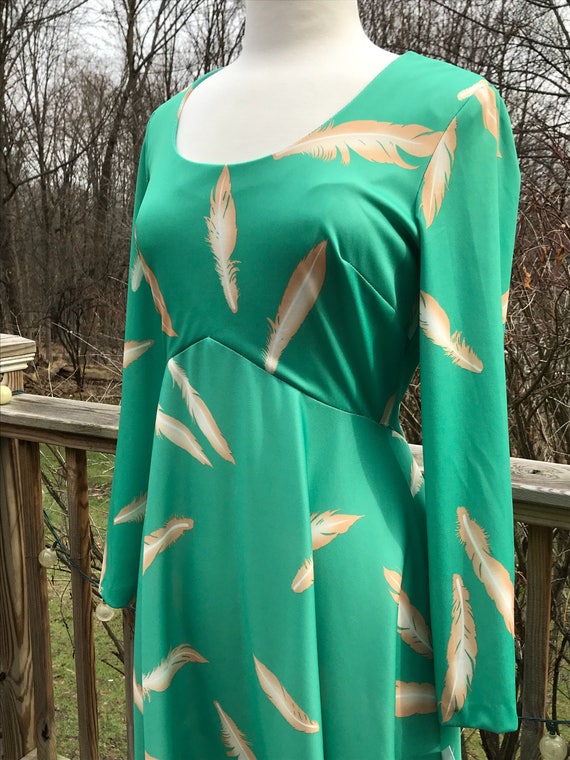 Empire Dress White Feather