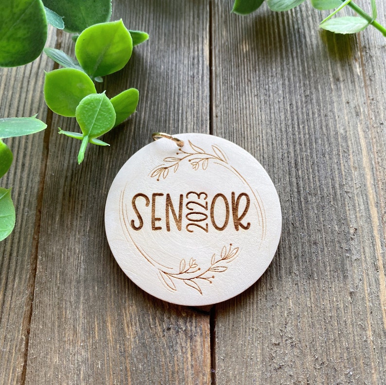 SENIOR 2023 Keychain Wristlet Design SVG Wood Pendant Digital - Etsy