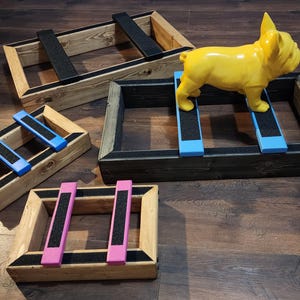 Handgefertigte Hunde Stapelbox: Verstellbare Haltungs-Trainingshilfe