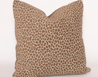 Pillow in Thibault "Tanzania" chenille  20" square -- includes down/feather insert