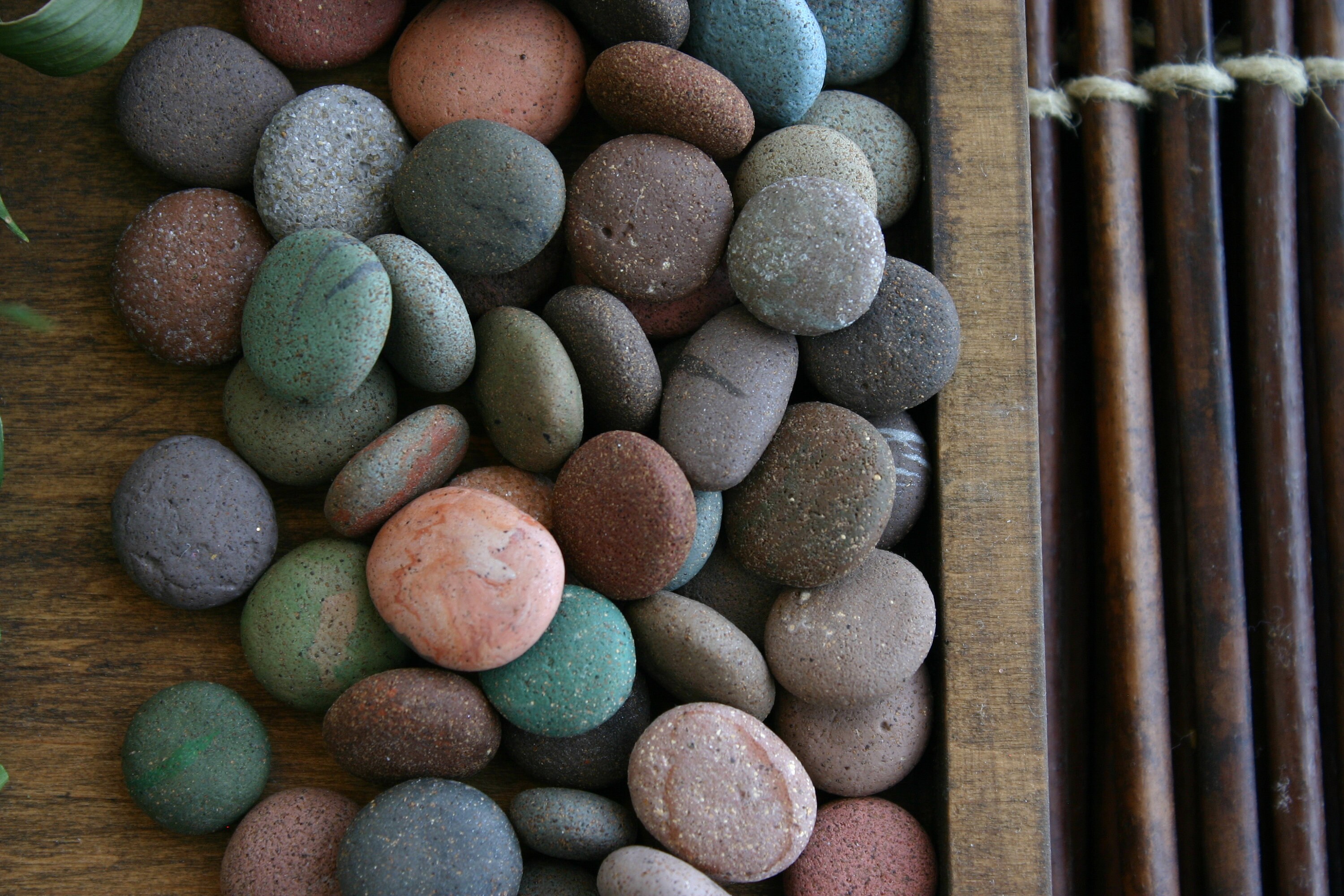 Stone Polymer Clay Stones Worry Stones Zen Garden Stones Etsy