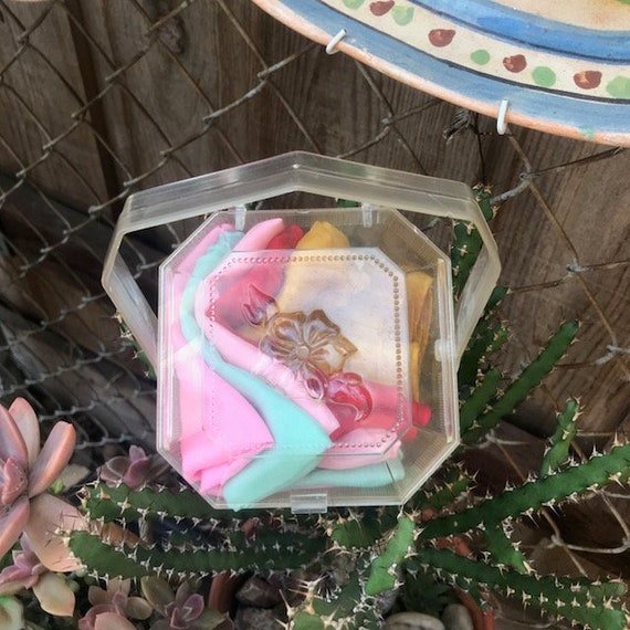 Vintage Plastic Box or Purse with 5 (believed to b