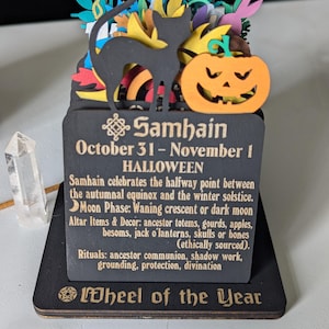 Calendario da tavolo delle festività Pegan Ruota Wicca dell'anno