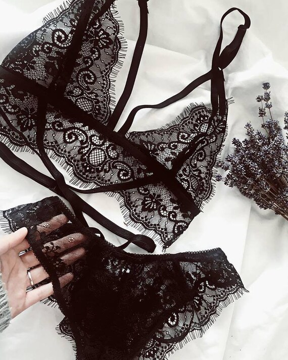 lace bralette set