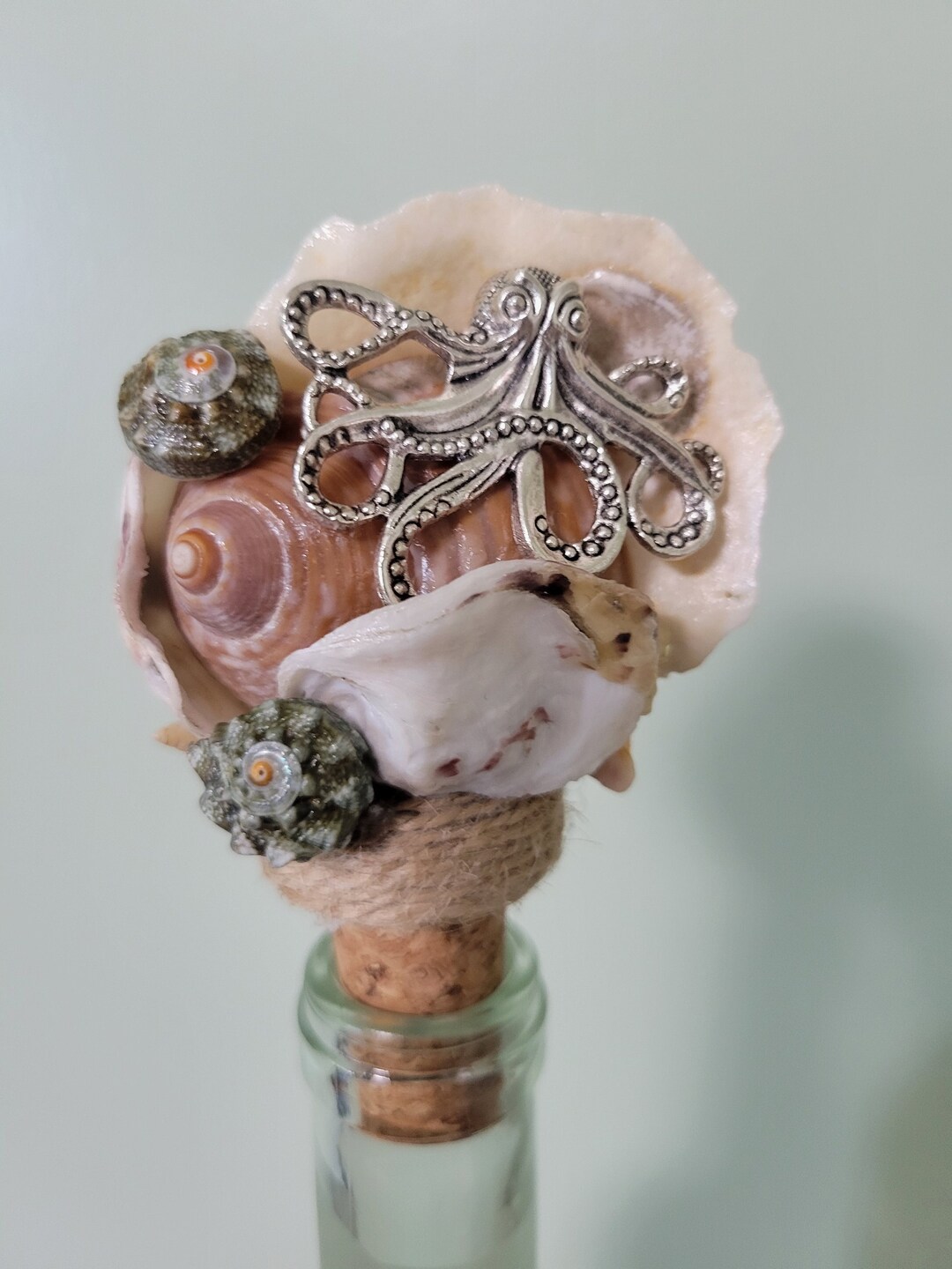 Bottle Stopper, Octopus Wine Cork, Coastal Wine Cork, Beach Bottle