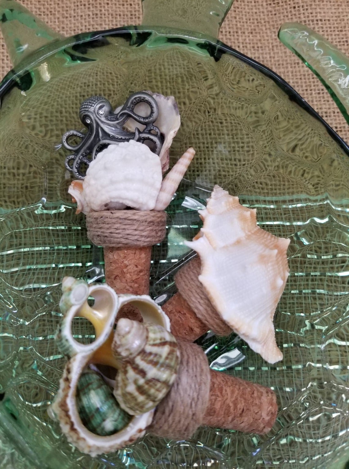 Bottle Stopper Octopus Wine Cork Coastal Wine Cork Beach Etsy