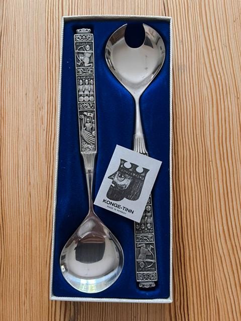 KONGE tinn カトラリーセット Hardanger KONGE TINN Pewter Norway Viking Flatware SMART
