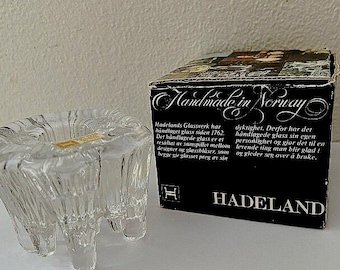 Portacandele in cristallo Hadeland Norway: Istind Design, fatto a mano in piombo pieno