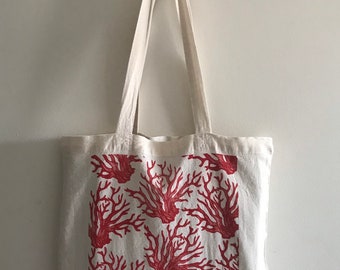 Corail rouge (tote bag)