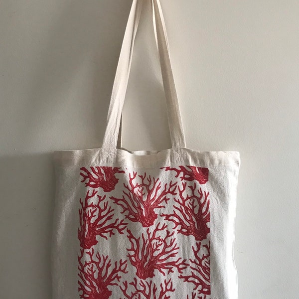 Corail rouge (tote bag)