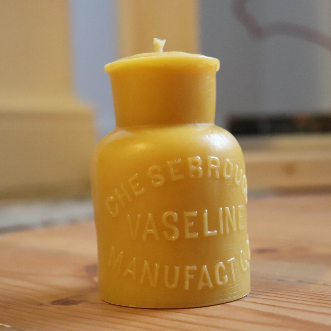 Beeswax Candle Vaseline, Chesebrough Bottle 100 British Beeswax Etsy