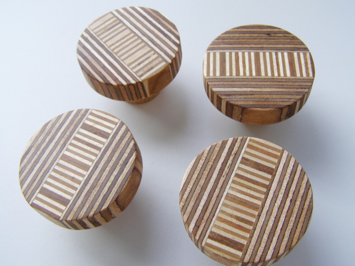 Round wooden handles round handles modern handles wooden Etsy