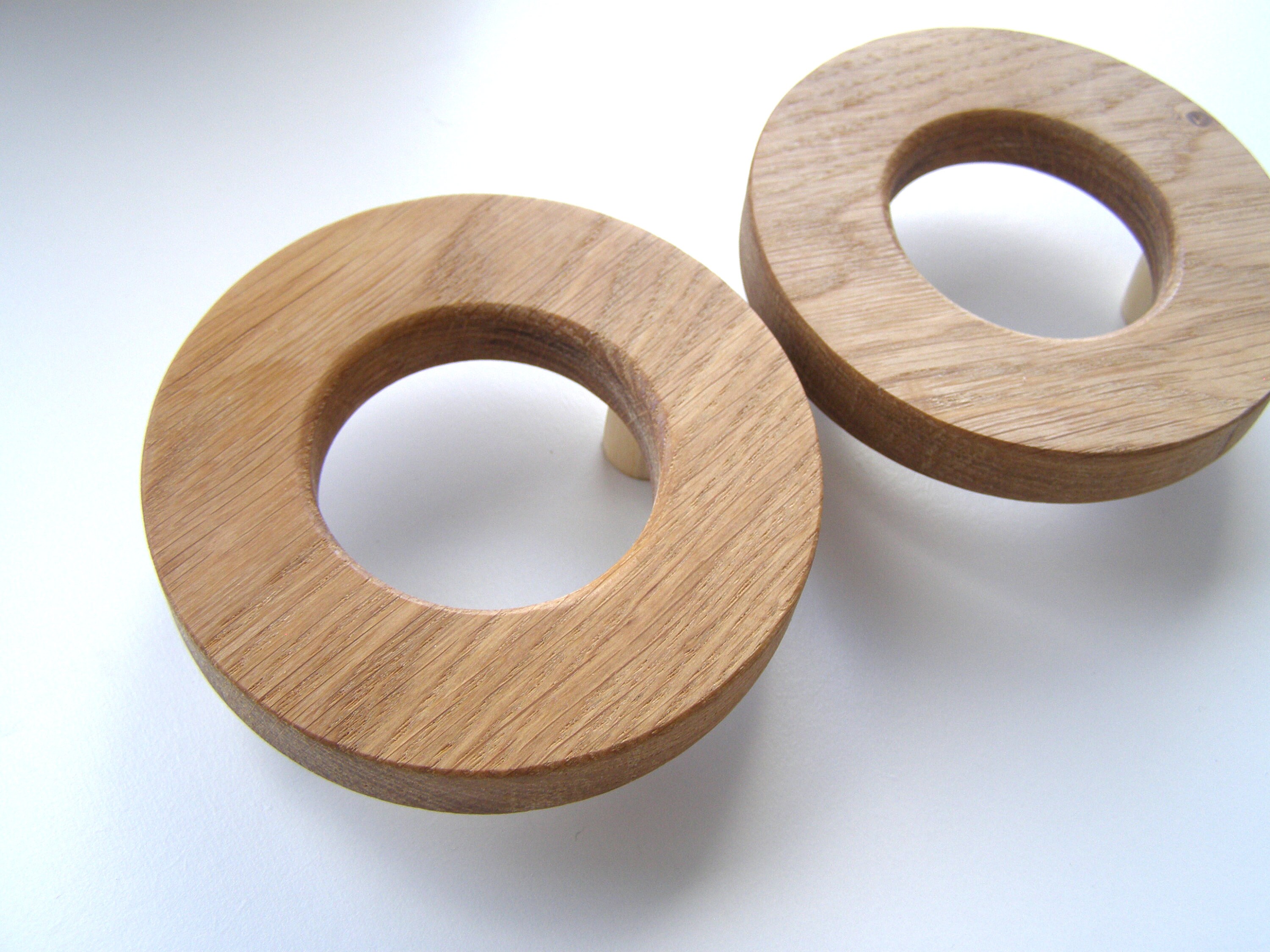 Set of 2 handles oak handles rustic drawer pulls Etsy