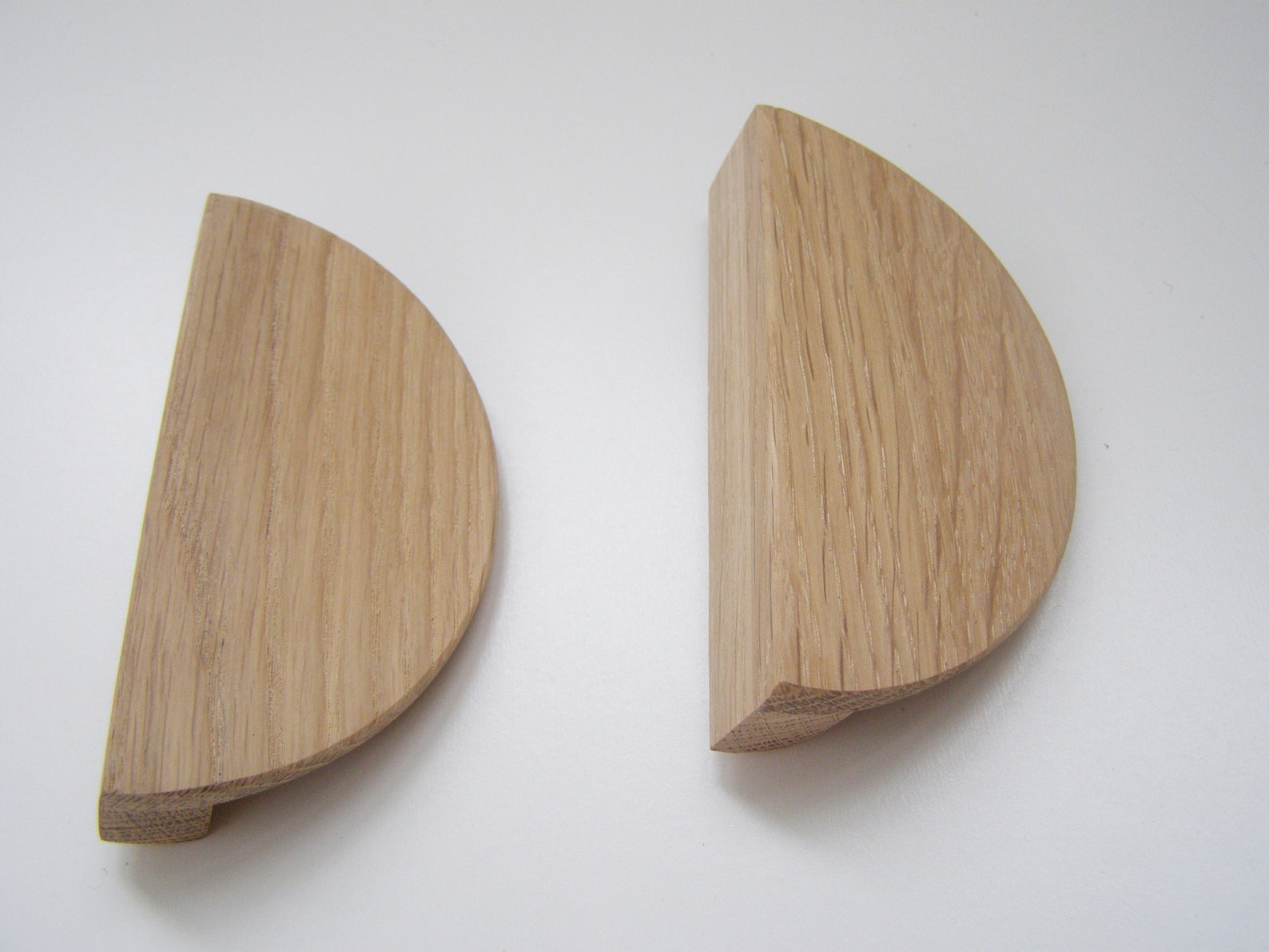 Set 2 handles Light Oak Knobs Modern Knobs 2 Oak Etsy