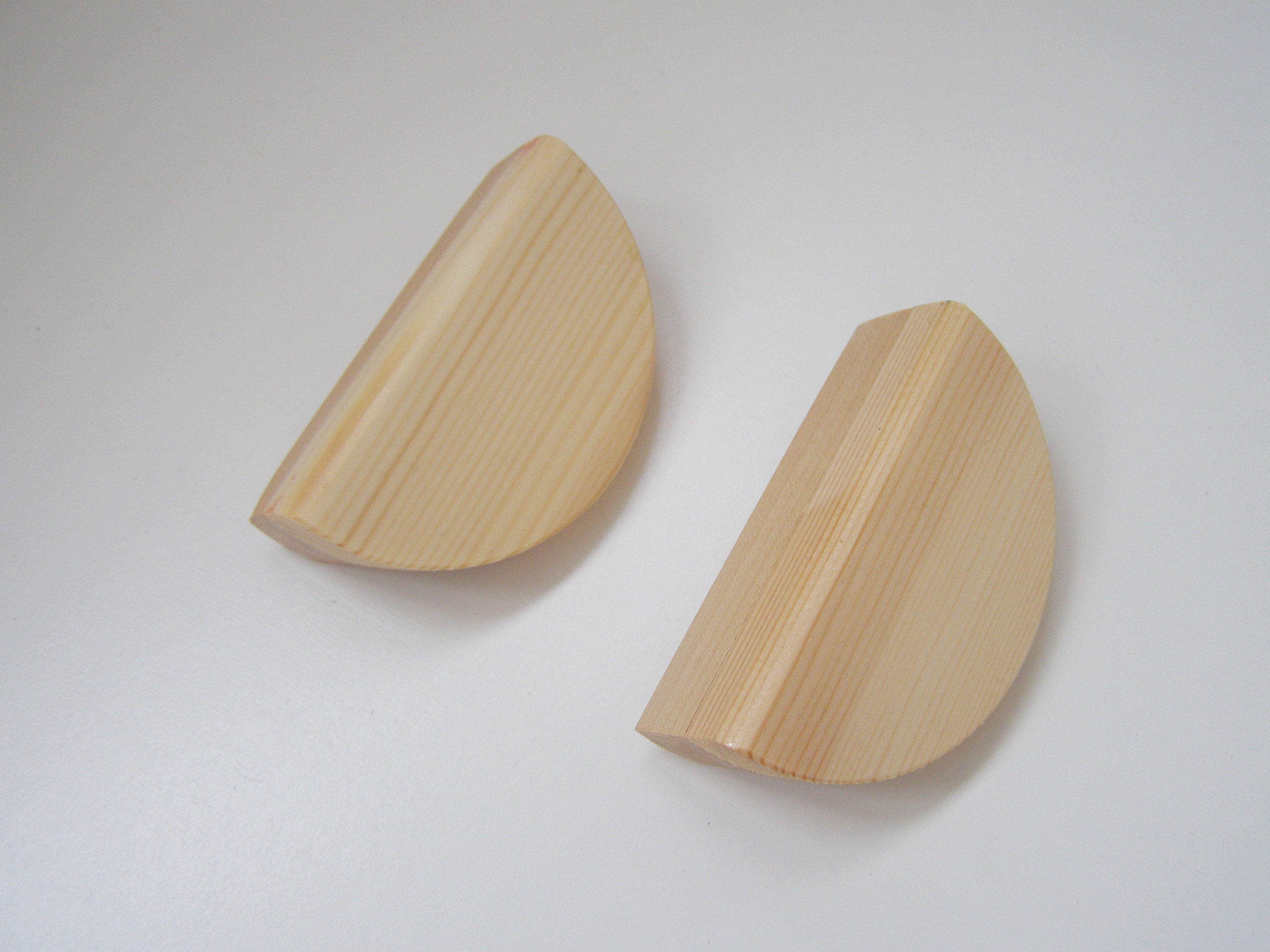 2 Handles Set of 2 Wooden Handles Drawers Etsy