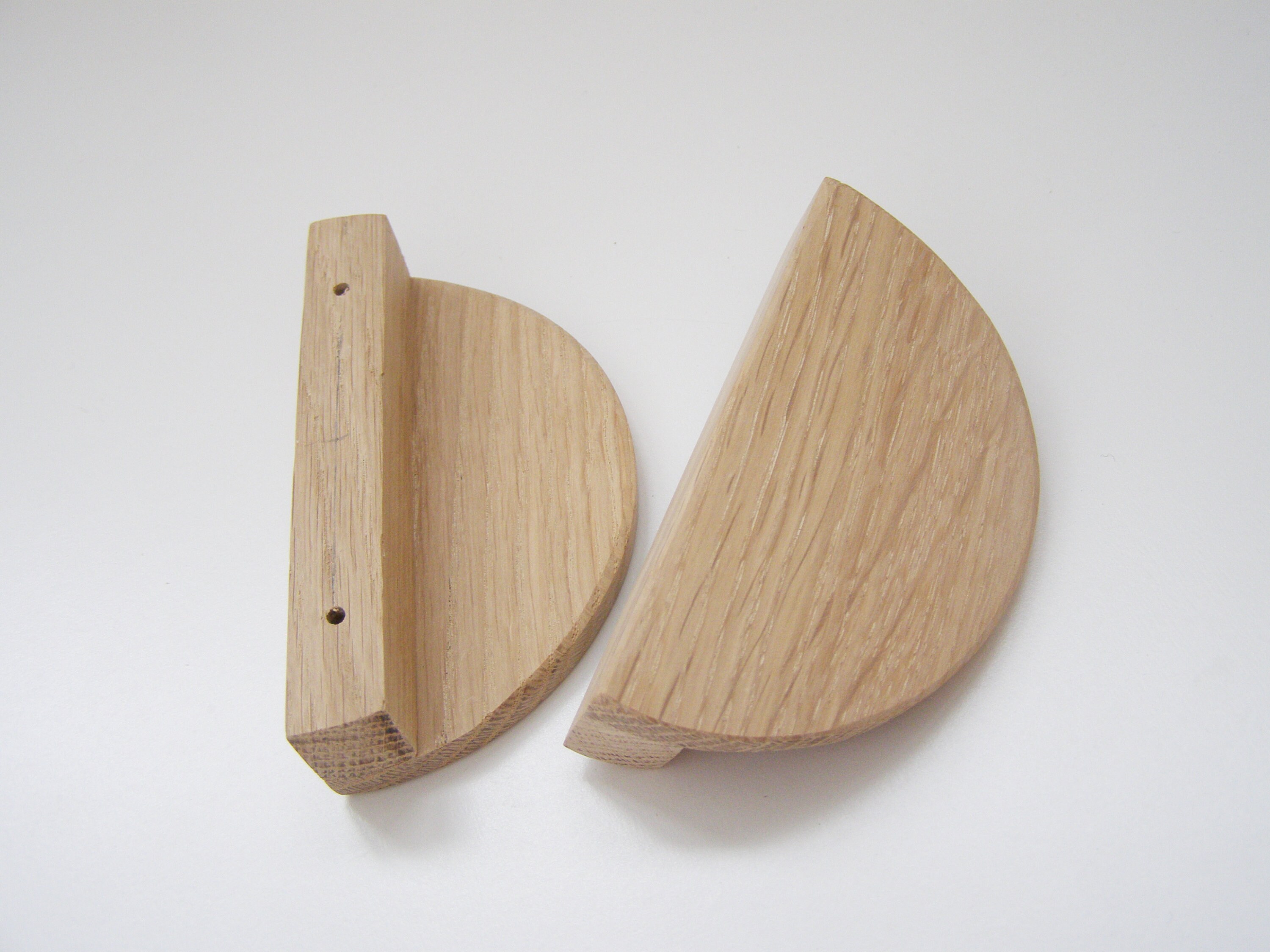 Set 2 handles Light Oak Knobs Modern Knobs 2 Oak Etsy