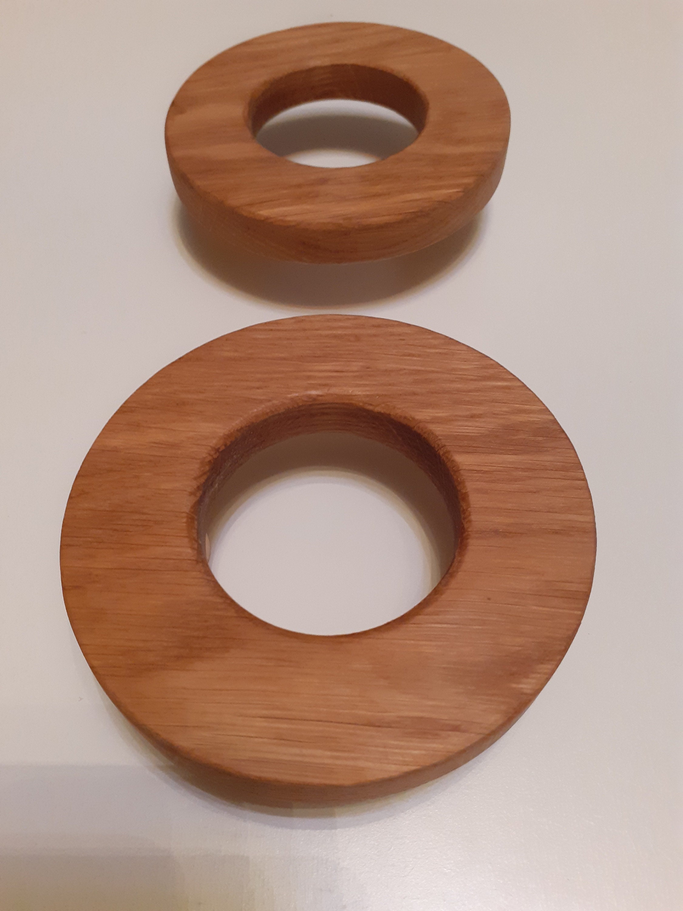 Set of 2 handles oak handles rustic drawer pulls Etsy