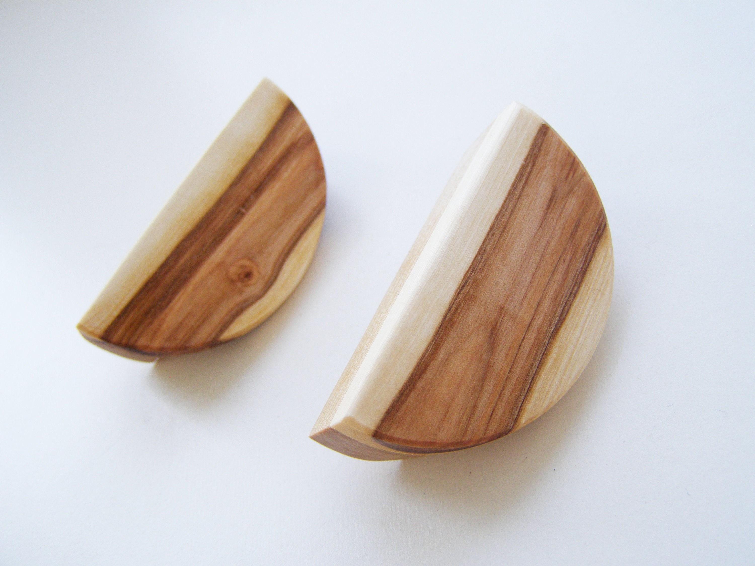 2 handles set of 2 wooden handles drawers Etsy