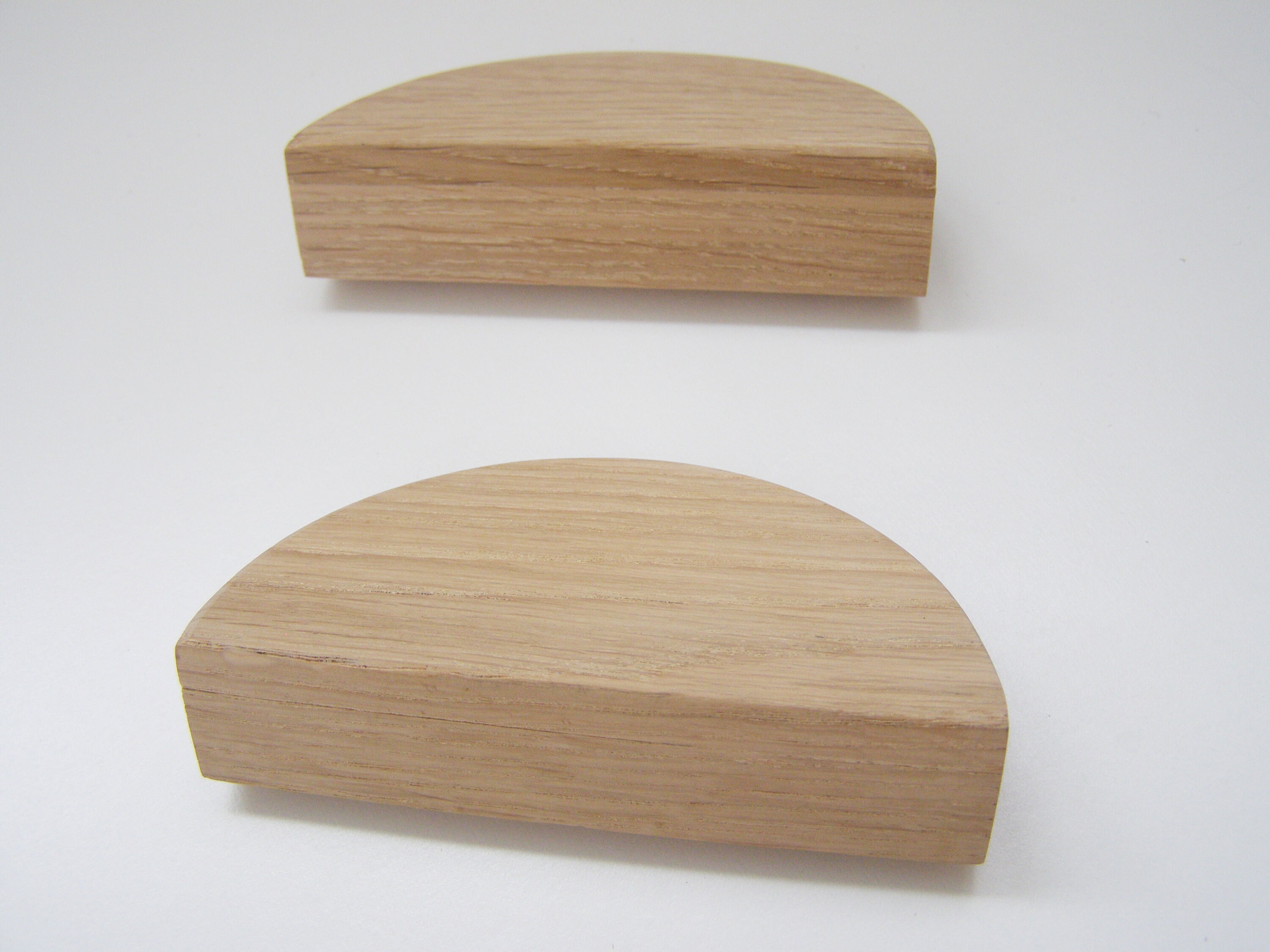 Set 2 handles Light Oak Knobs Modern Knobs 2 Oak Etsy