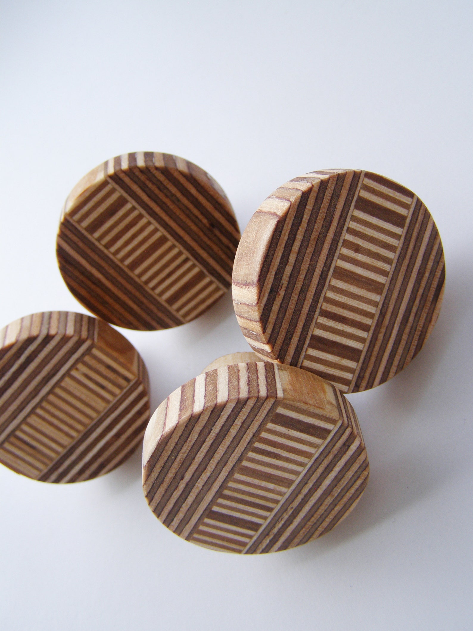 Round wooden handles round handles modern handles wooden Etsy