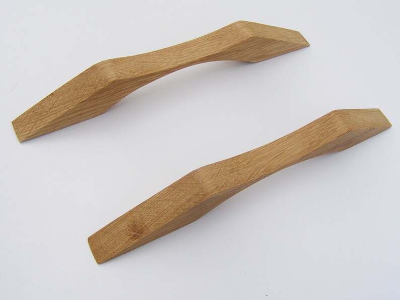 Holzschublade zieht elegante Schrank Griffe Eiche Schublade | Etsy