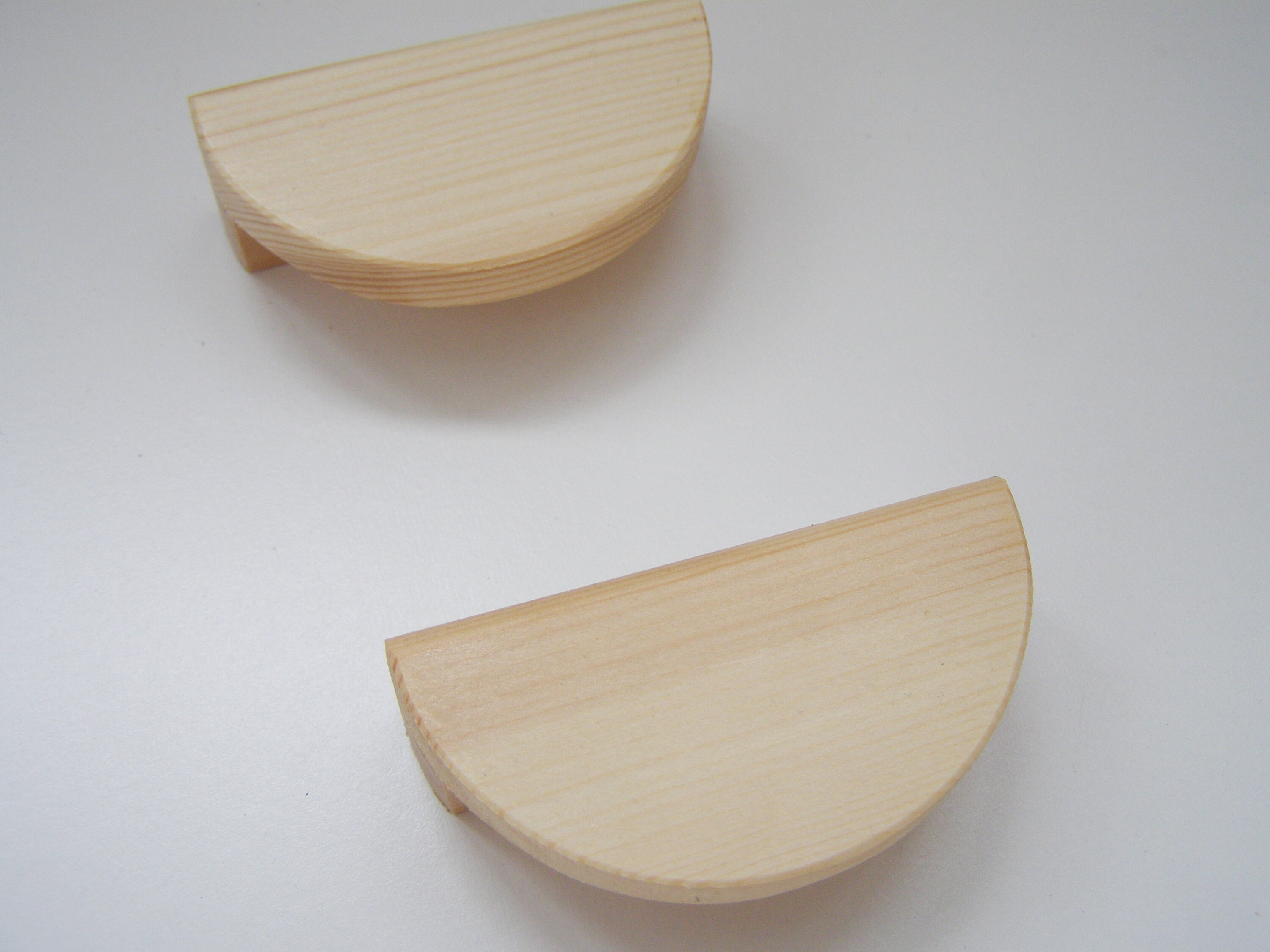 2 Handles Set of 2 Wooden Handles Drawers Etsy