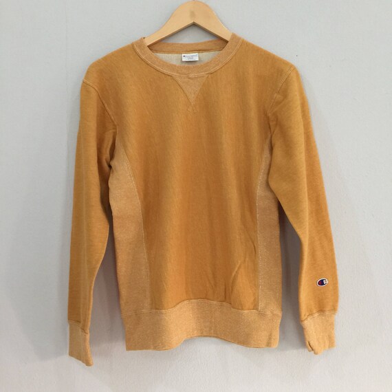 yellow champion pullover