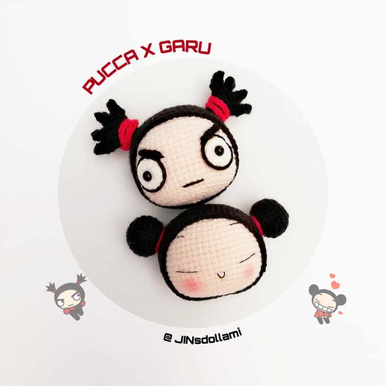 Chinese Doll Pucca x Garu Crochet Doll Pattern Amigurumi Doll Pattern PDF Crochet Doll Pattern Instant Download