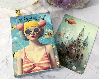 Surreale, wunderliche Zeit Orakel Karten, wunderliches Tarot Karten
