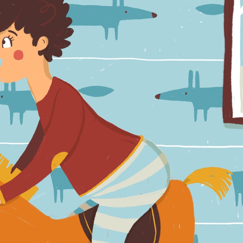 Hobby horse Print Hebrew lettersAlphabet Hebrew Nursery Etsy