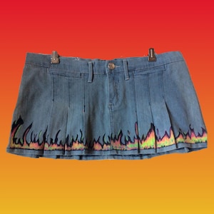 Flames Skirt (Handdrawn)