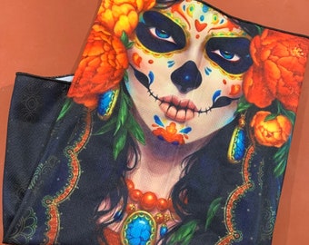 Sugar Skull neck gaiter