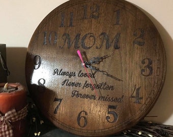 Custom 16” Walnut Hardwood Clock