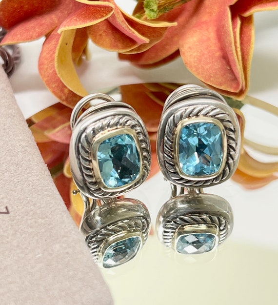 David Yurman Hampton Blue Topaz Earrings 2024 epicamlv