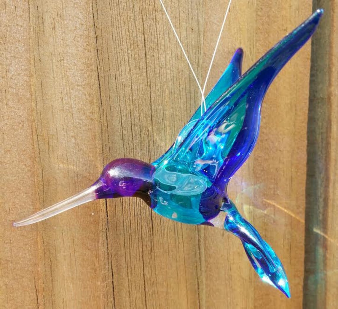 Inspirational Crystal Glass Hummingbird Dream Etsy
