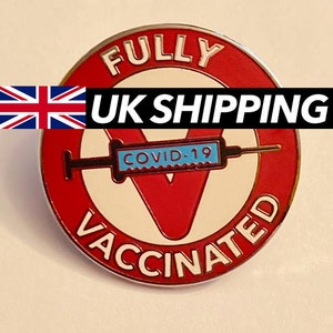 Geimpfter Pin - Voll geimpft - OFFICIAL UK Verkäufer