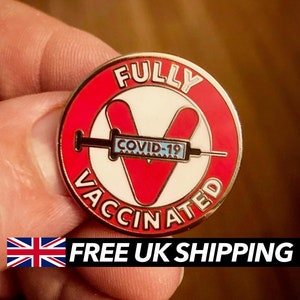 Geimpfter Pin - Voll geimpft - OFFICIAL UK Verkäufer
