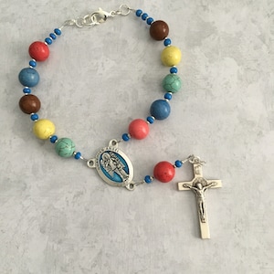 Rosary, Religious Gift, Auto Rosary, Decade Rosary, Car Rosary, Catholic Gift, Rear View Mirror Rosary, Gift For Confirmation or Communion