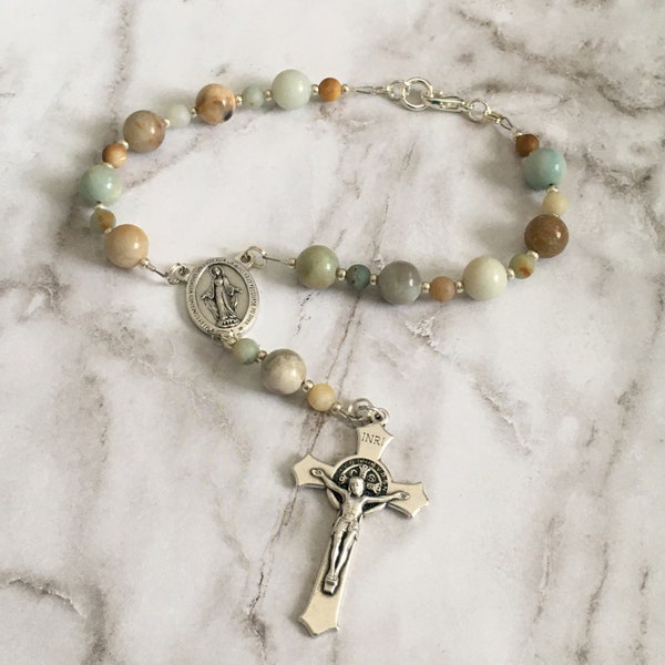 Rosary, Religious Gift, Auto Rosary, Decade Rosary, Car Rosary, Catholic Gift, Rear View Mirror Rosary, Gift For Confirmation