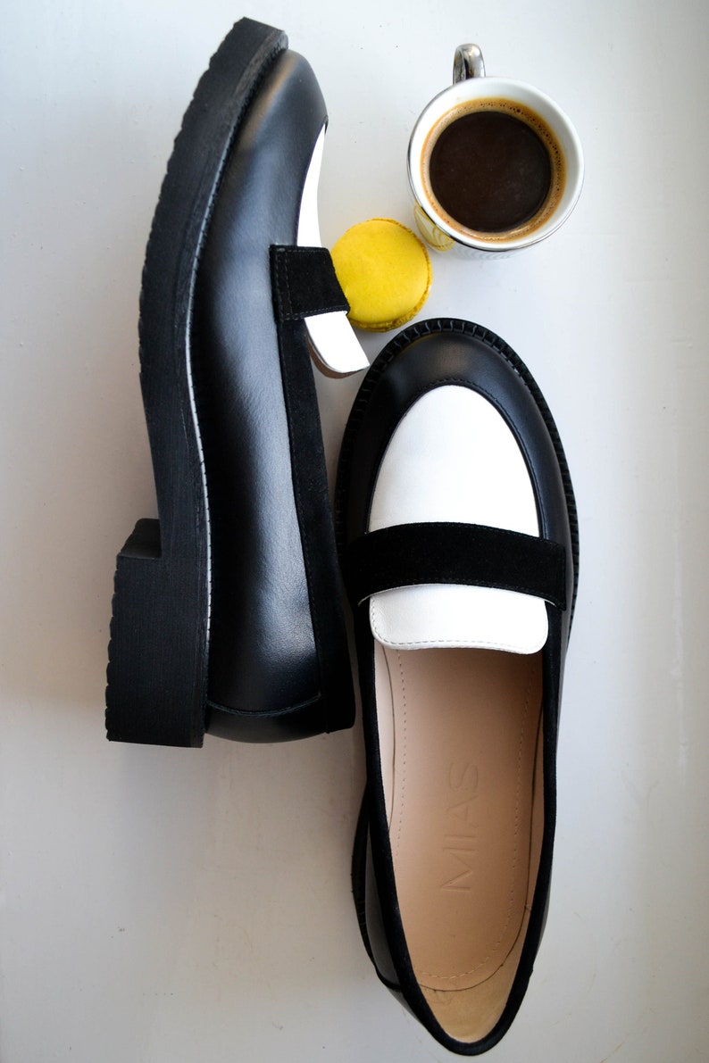 Leather women shoes, custom loafer shoes, barefoot vintage loafers, womens platform boots